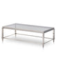 18' Steel and Glass Coffee Table By Homeroots - 283428 | Coffee Tables | Modishstore