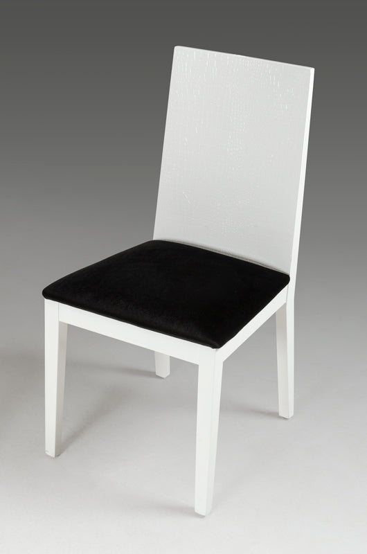 Two 36' White Fabric Dining Chairs By Homeroots | Dining Chairs | Modishstore