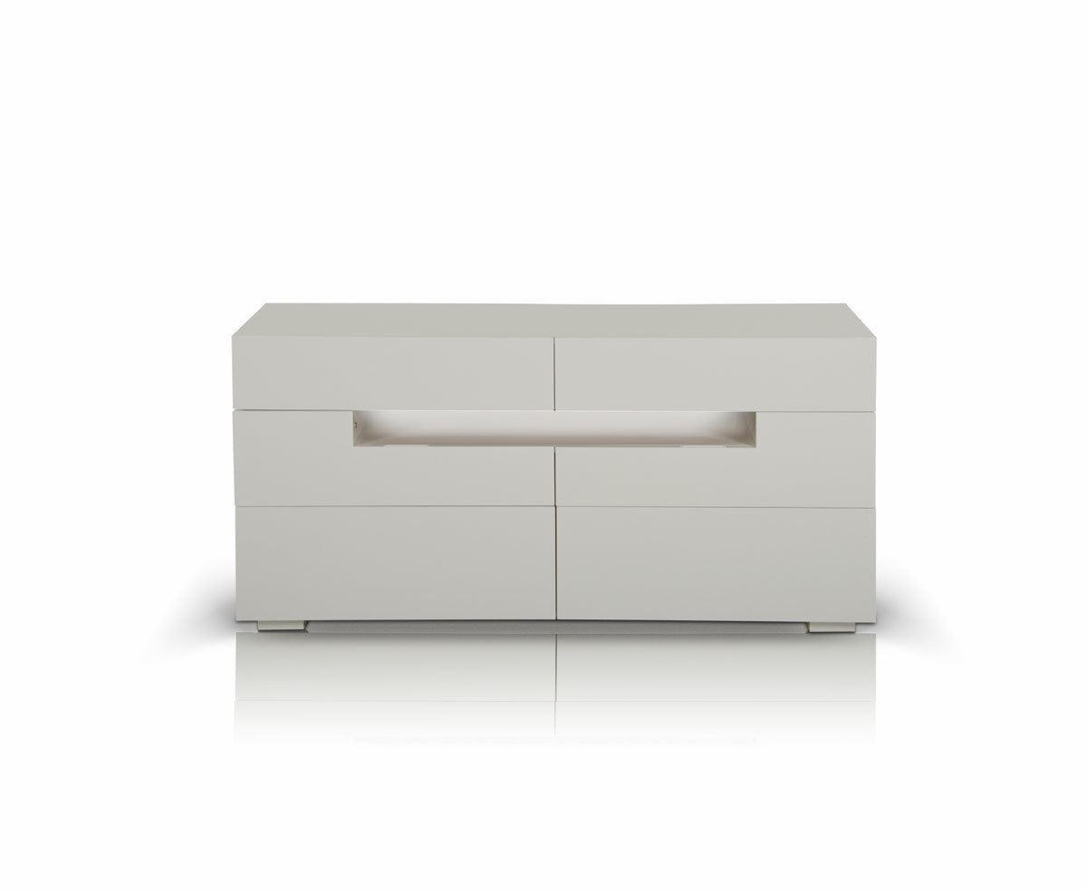 28' White Mdf Dresser By Homeroots | Dressers | Modishstore - 2