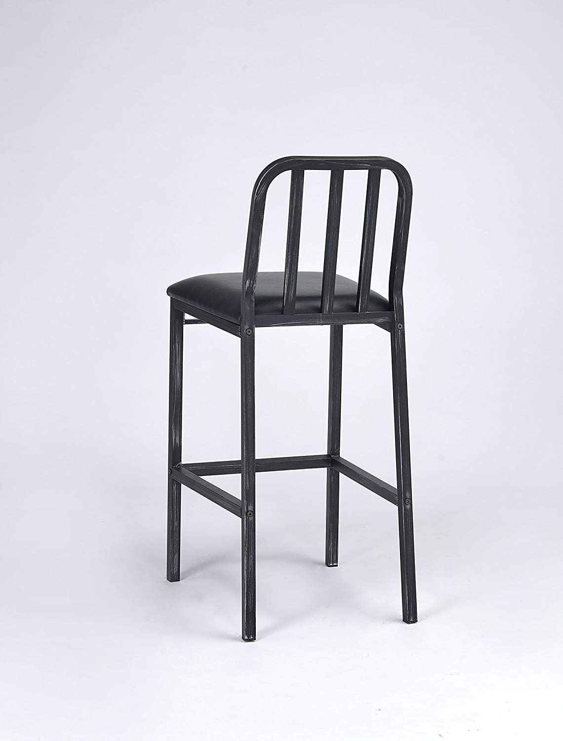 pc Black And Antique Black Bar Chair By Homeroots | Bar Stools | Modishstore - 2