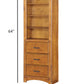 Rustic Oak Bookcase Cabinet By Homeroots | Cabinets | Modishstore - 7