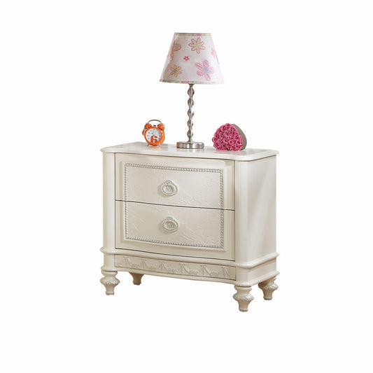 Ivory 2 Drawer Nightstand By Homeroots | Nightstands | Modishstore