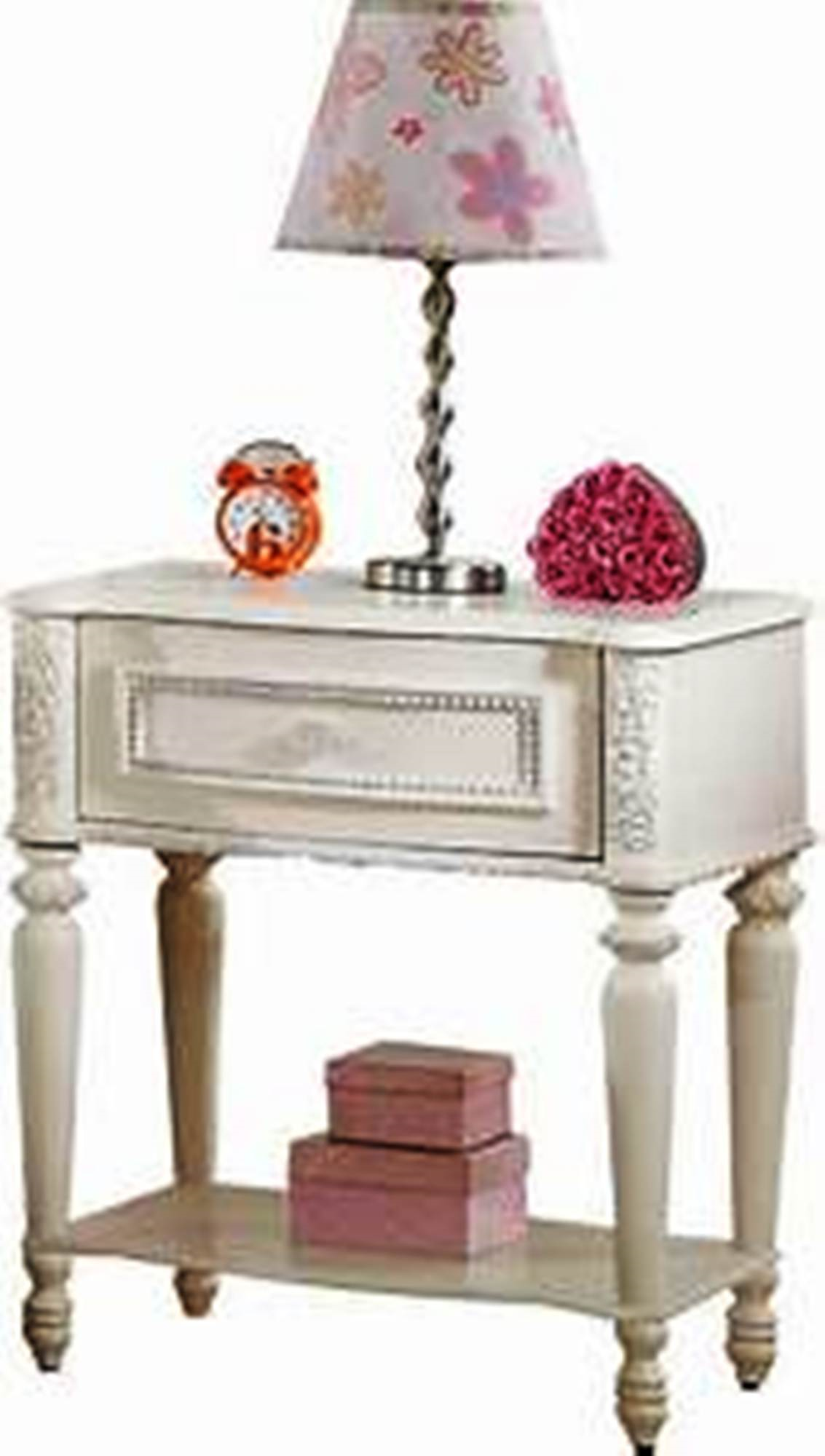 Ivory Drawer Nightstand By Homeroots | Nightstands | Modishstore