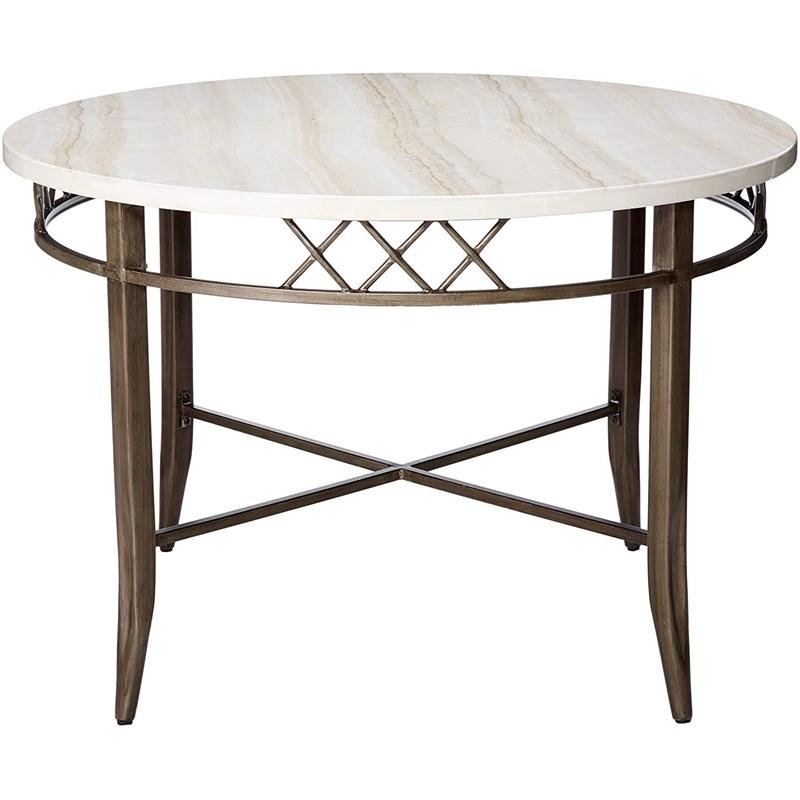 Fau Marble And Antique Dining Table By Homeroots | Dining Tables | Modishstore - 3