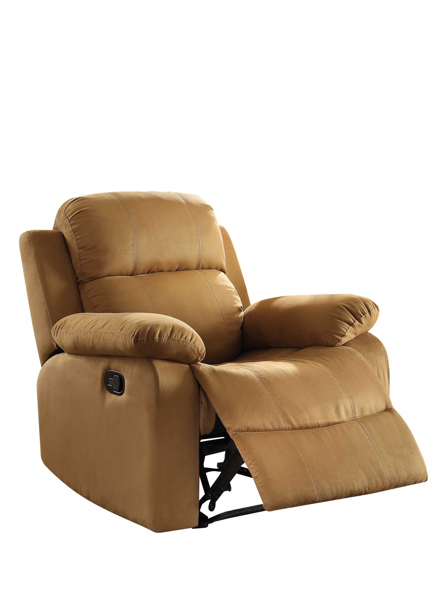 Brown Microfiber Recliner By Homeroots | Recliners | Modishstore