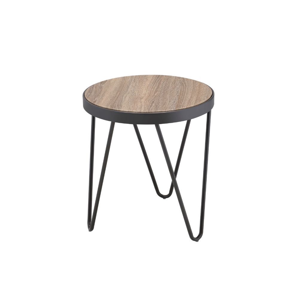Rustic Weathered Gray Oak End Table By Homeroots | End Tables | Modishstore