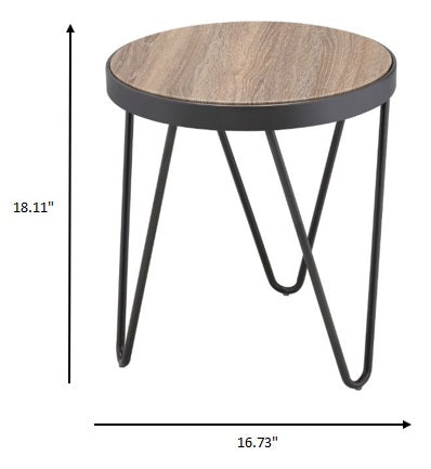 Rustic Weathered Gray Oak End Table By Homeroots | End Tables | Modishstore - 5