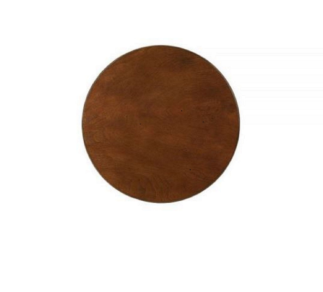 Walnut Round Wooden Side Table By Homeroots | End Tables | Modishstore - 3