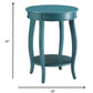 Pop of Color Teal Side or End Table By Homeroots | End Tables | Modishstore - 5
