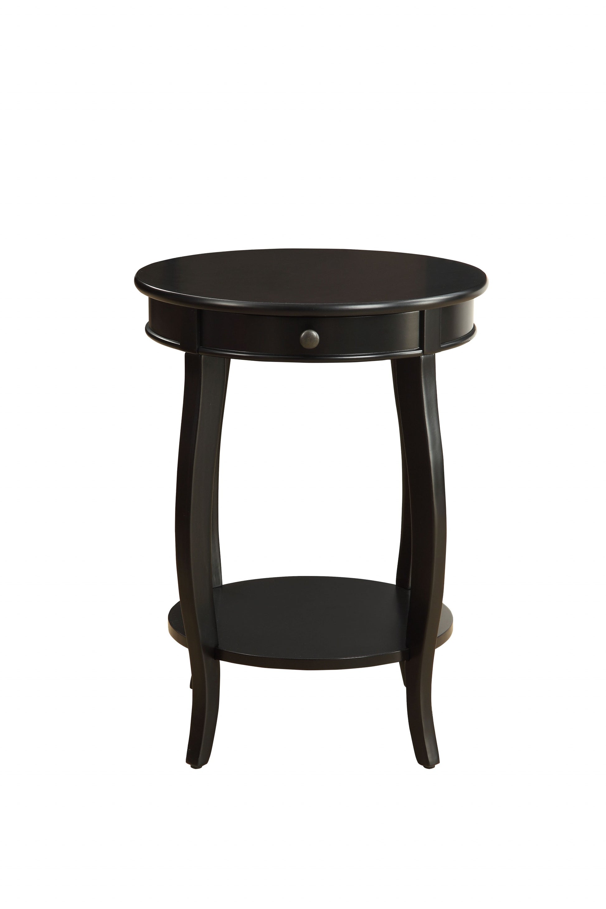 Vintage Look Black Wood End Table with Storage By Homeroots | End Tables | Modishstore - 3