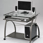 Sleek Pewter and Glass Computer Desk. By Homeroots | Desks | Modishstore