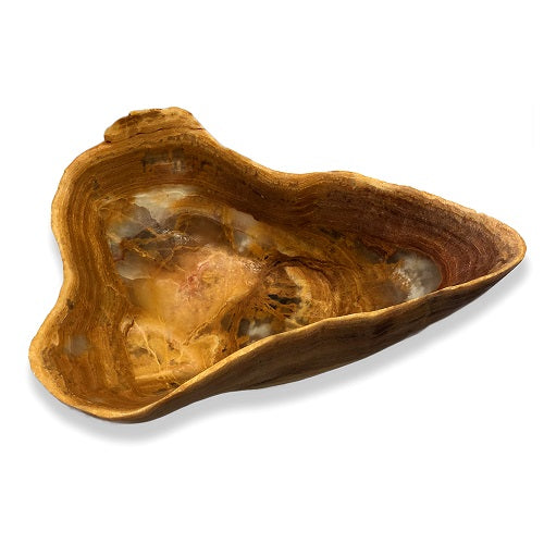 Banded Onyx Bowl - Large - Brown/Amber/Tan-2