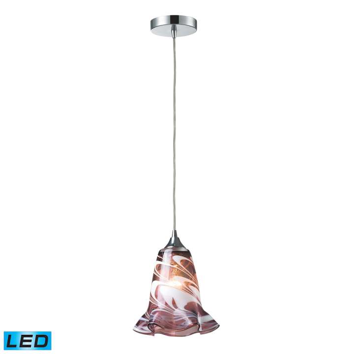 Vestido 1 Light Pendant in Polished Chrome | Pendant Lamps | Modishstore