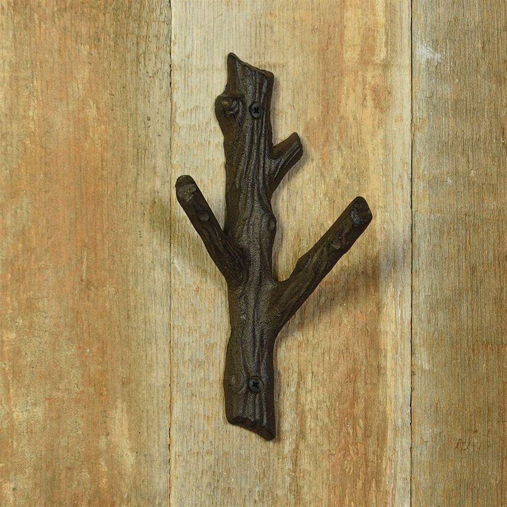 Tree branch wall outlet hooks