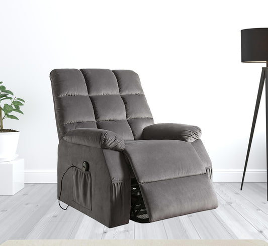 34" Gray Recliners By Homeroots