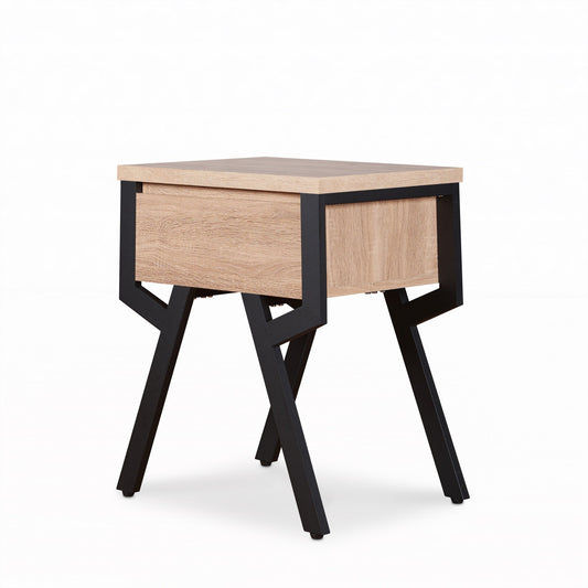 Weathered Light Oak End Table By Homeroots | End Tables | Modishstore