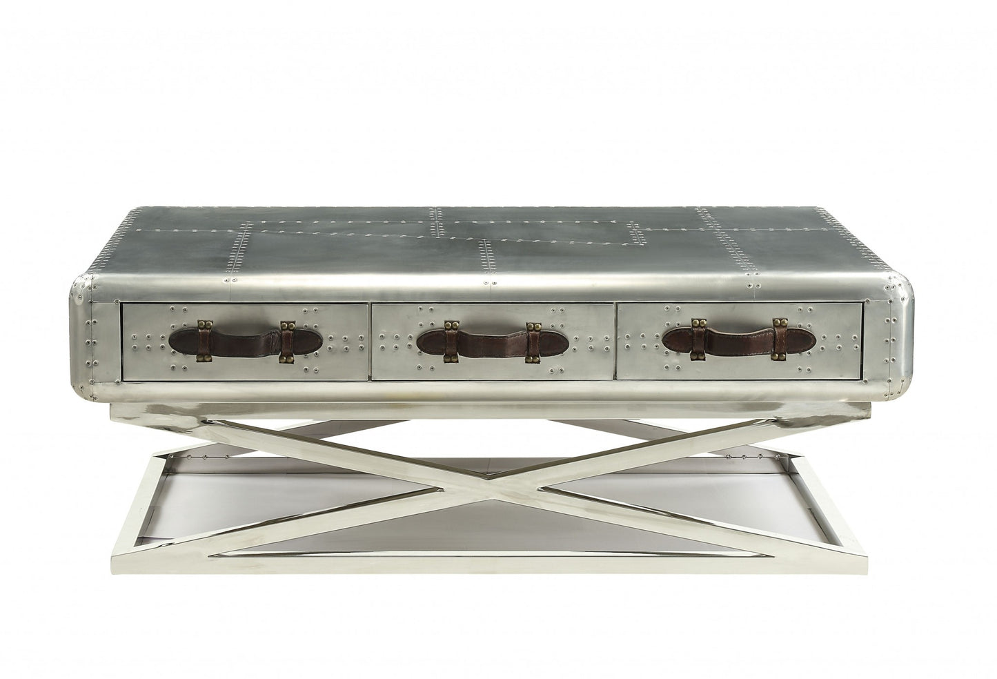 Aluminum Coffee Table By Homeroots | Coffee Tables | Modishstore - 2