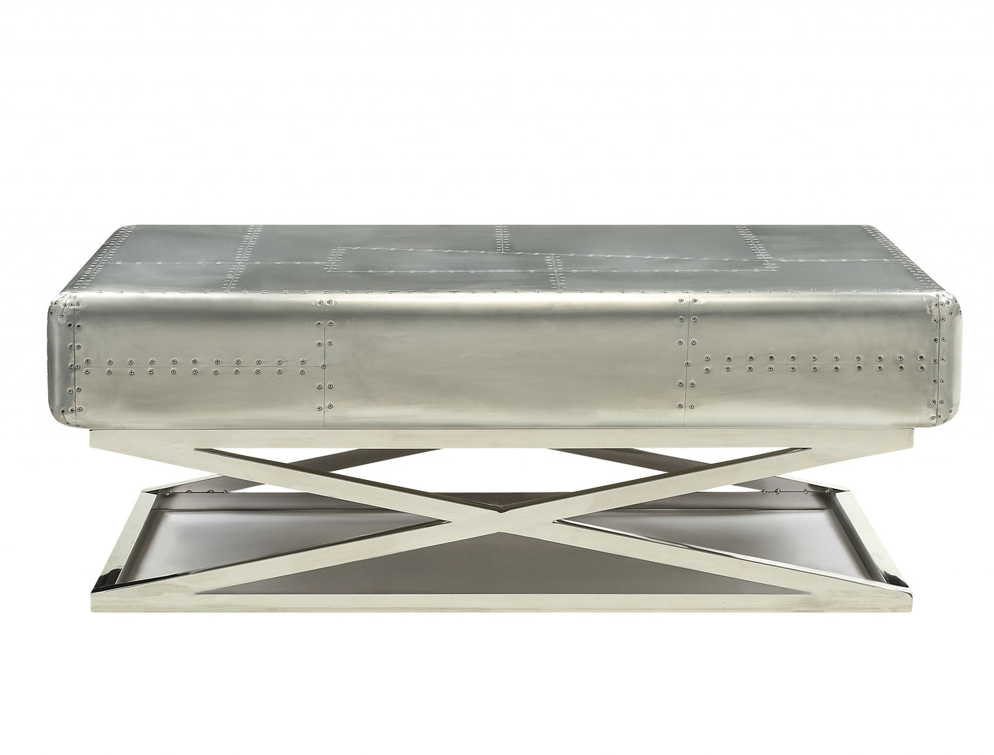 Aluminum Coffee Table By Homeroots | Coffee Tables | Modishstore - 6