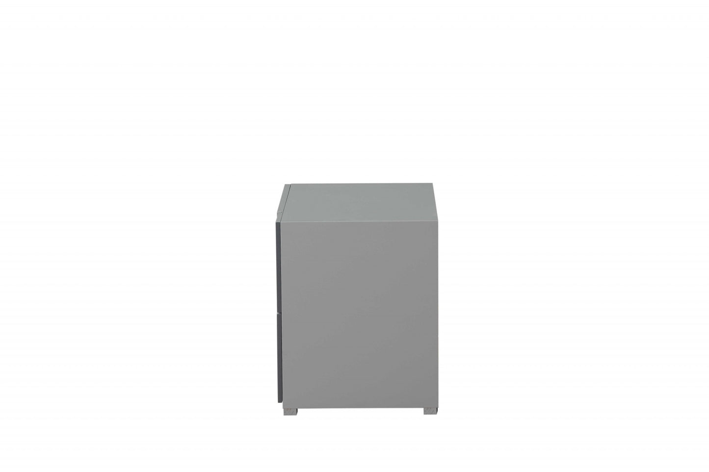 Light Grey And Dark Grey Nightstand By Homeroots | Nightstands | Modishstore - 2