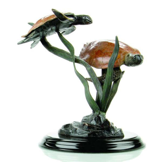 Sea Grass Tango Double Turtles By SPI Home | Home Accents | Modishstore