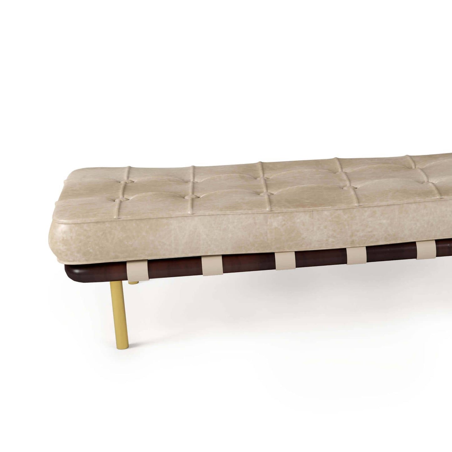 Tufted Gallery Bench Cappuccino By Regina Andrew | Benches | Modishstore - 4