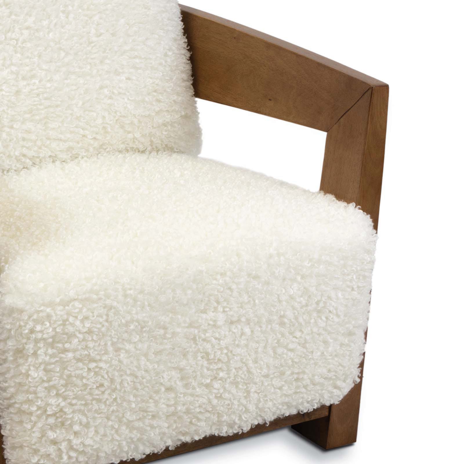 Sherpa Chair Faux Longhair Shearling By Regina Andrew | Armchairs | Modishstore - 2