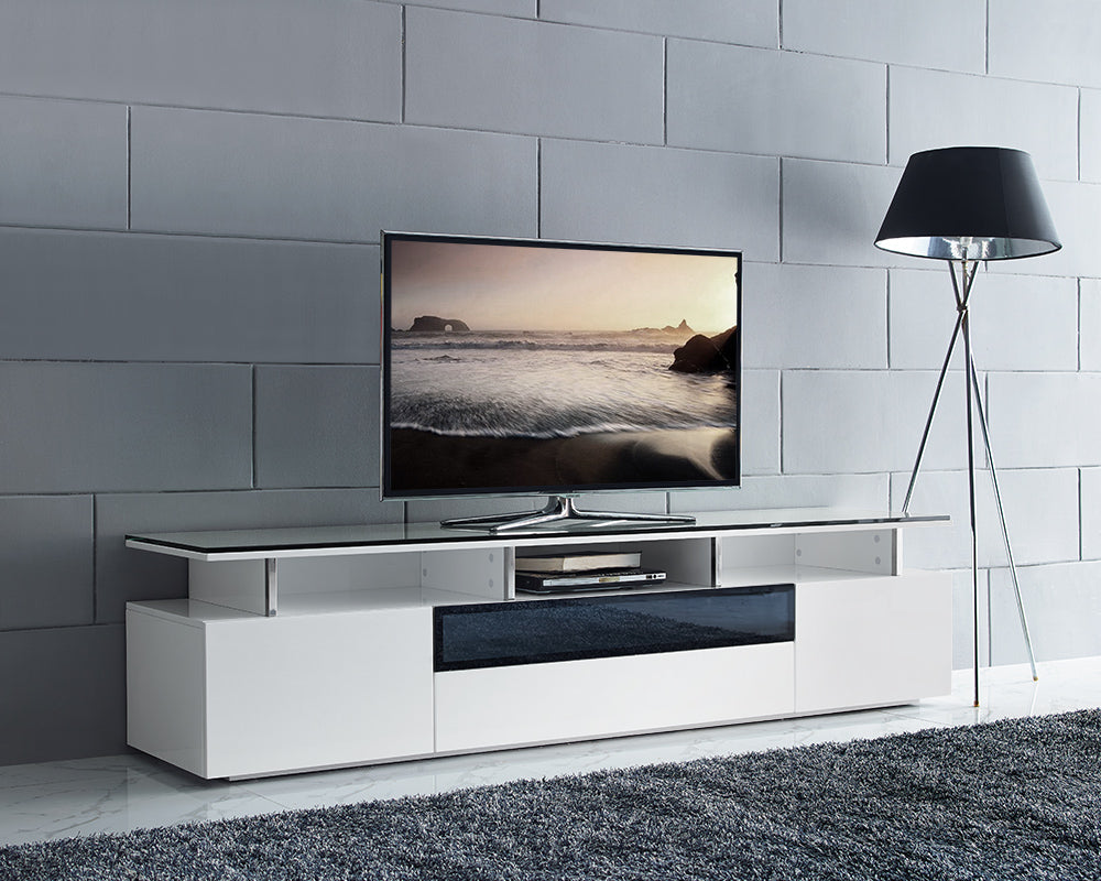 Grey high gloss tv stand online