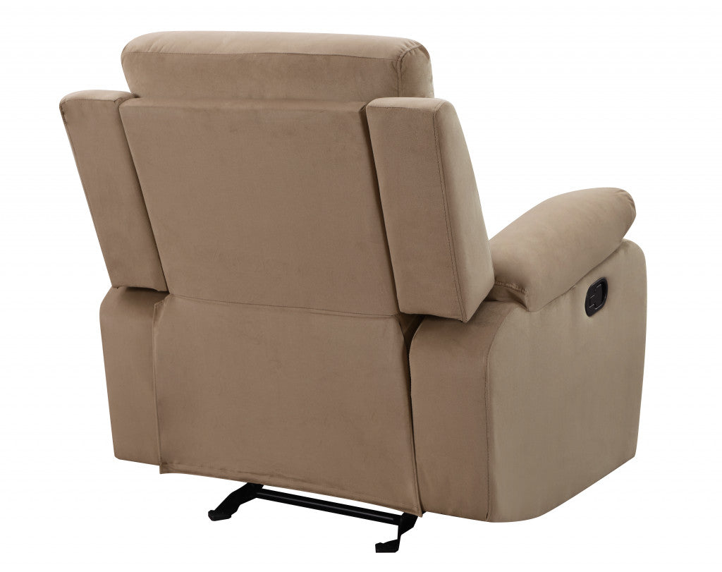 40" Modern Beige Fabric Chair By Homeroots | Recliners | Modishstore - 4