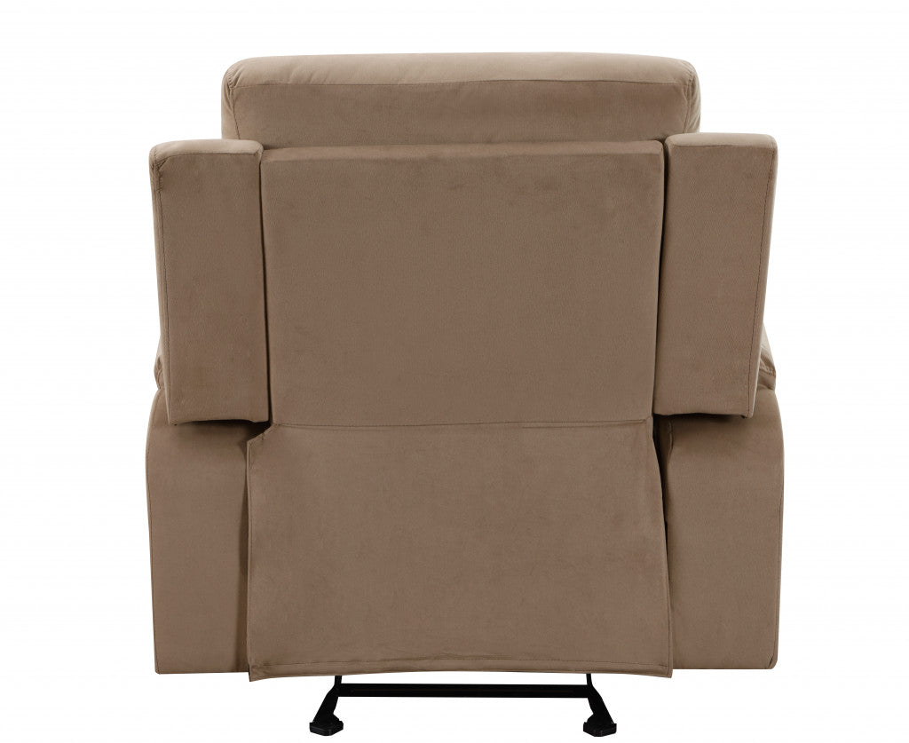 40" Modern Beige Fabric Chair By Homeroots | Recliners | Modishstore - 5