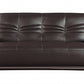 108" Elegant Brown Leather Sofa Set By Homeroots | Sofa Set | Modishstore - 5