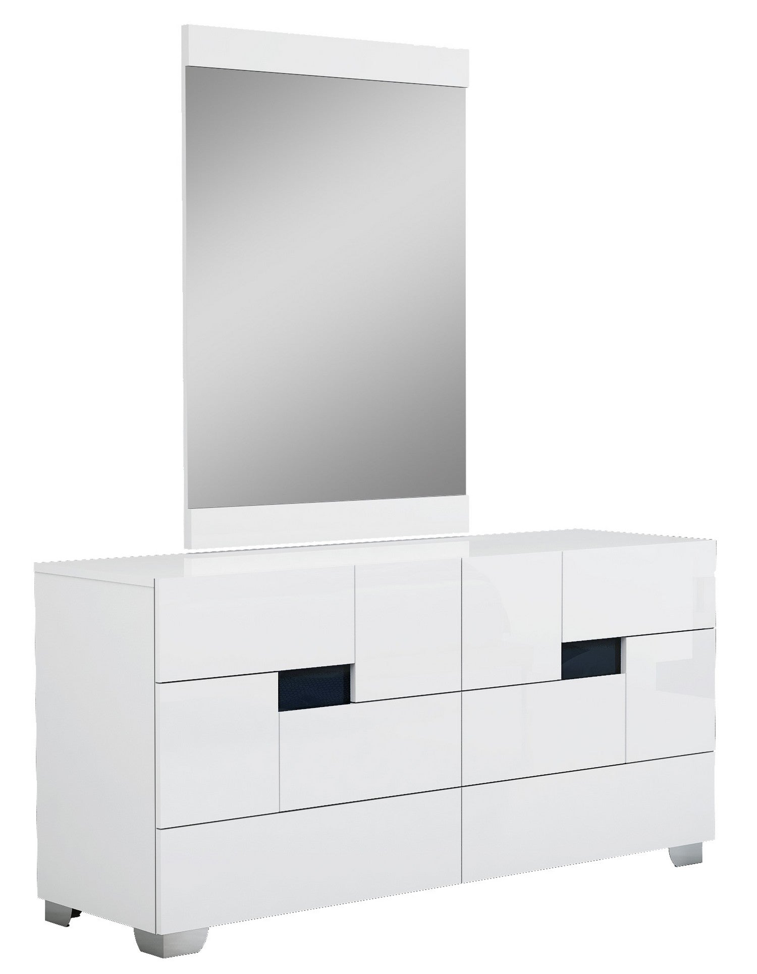 30" Superb White High Gloss Dresser By Homeroots | Dressers | Modishstore