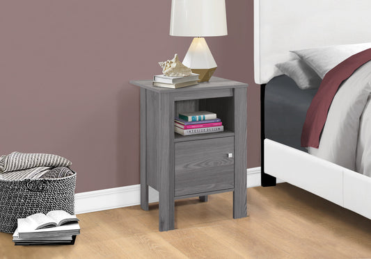 24" Gray End Table With Shelf By Homeroots | End Tables | Modishstore