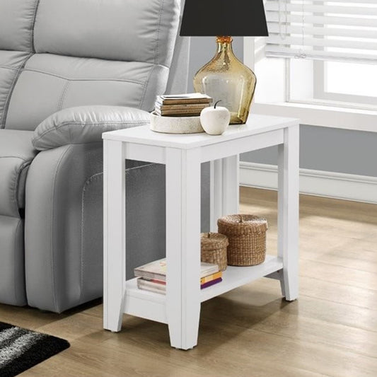 22" White End Table With Shelf By Homeroots | End Tables | Modishstore