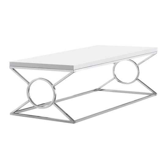 White Metal Coffee Table By Homeroots | Coffee Tables | Modishstore