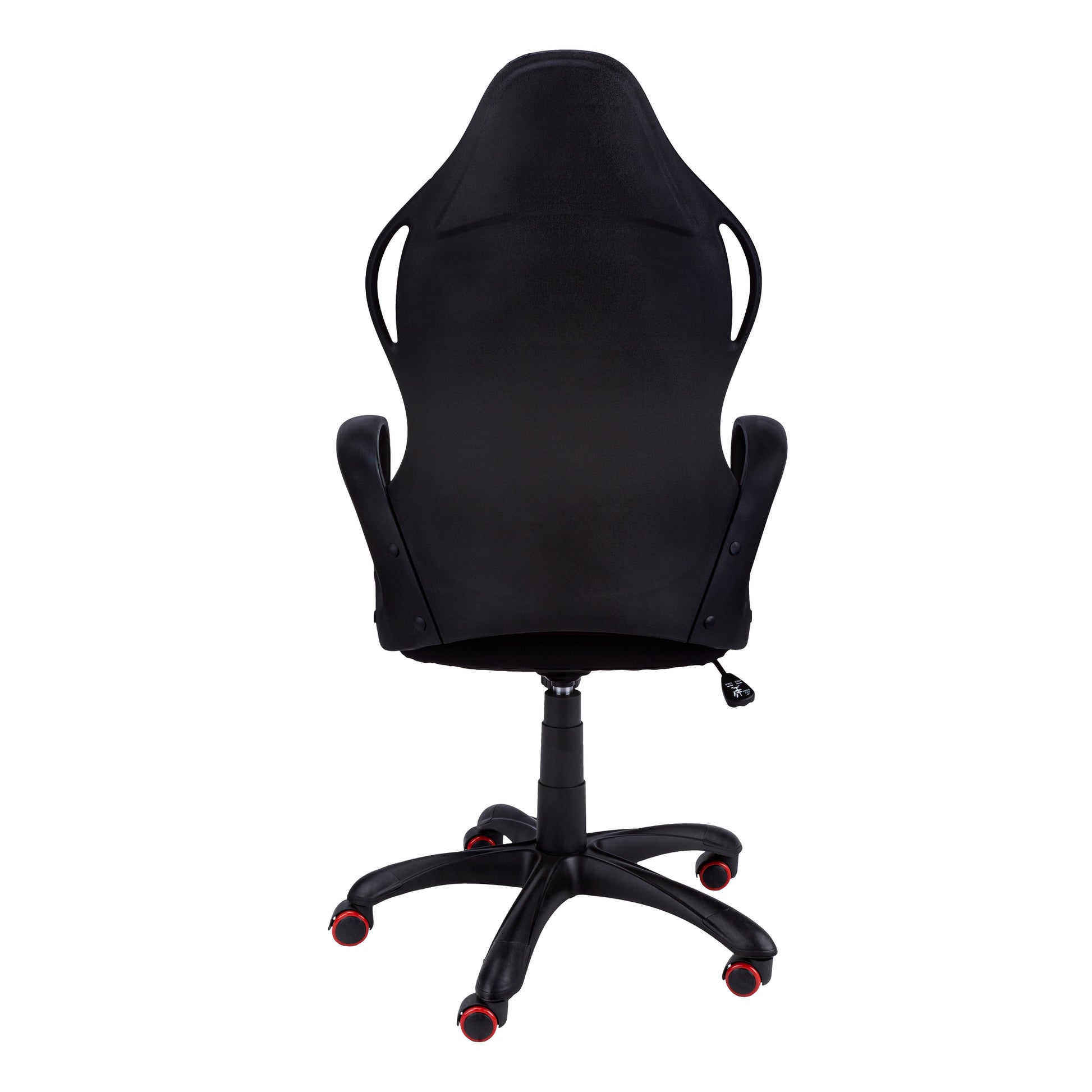 46" Black and Red Fabric Multi Position Office Chair By Homeroots | Office Chairs | Modishstore - 3