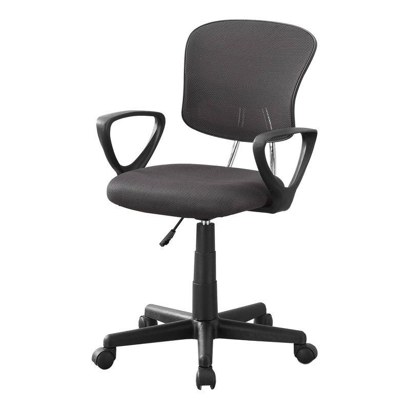 Black Foam Metal Polypropylene Polyester Office Chair By Homeroots | Office Chairs | Modishstore - 9