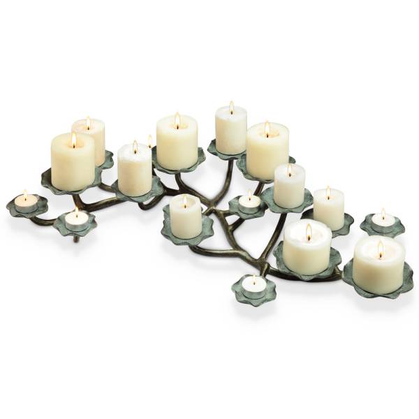 Blossom Pillar Candelabra By SPI Home 3 5in Height Modish Store   34028 3 