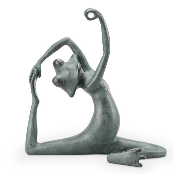 Limber Yoga Frog Garden Sculptures By SPI Home - 16.5in Height