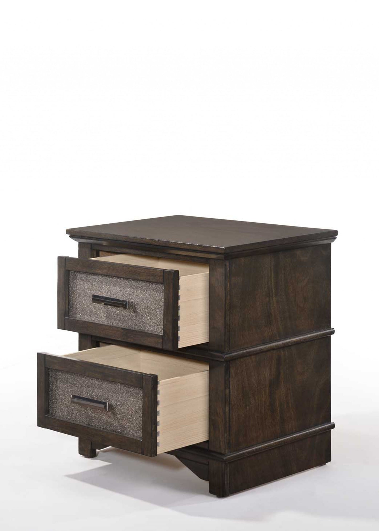 Dark Walnut Wood Nightstand By Homeroots - 347083 | Nightstands | Modishstore - 3