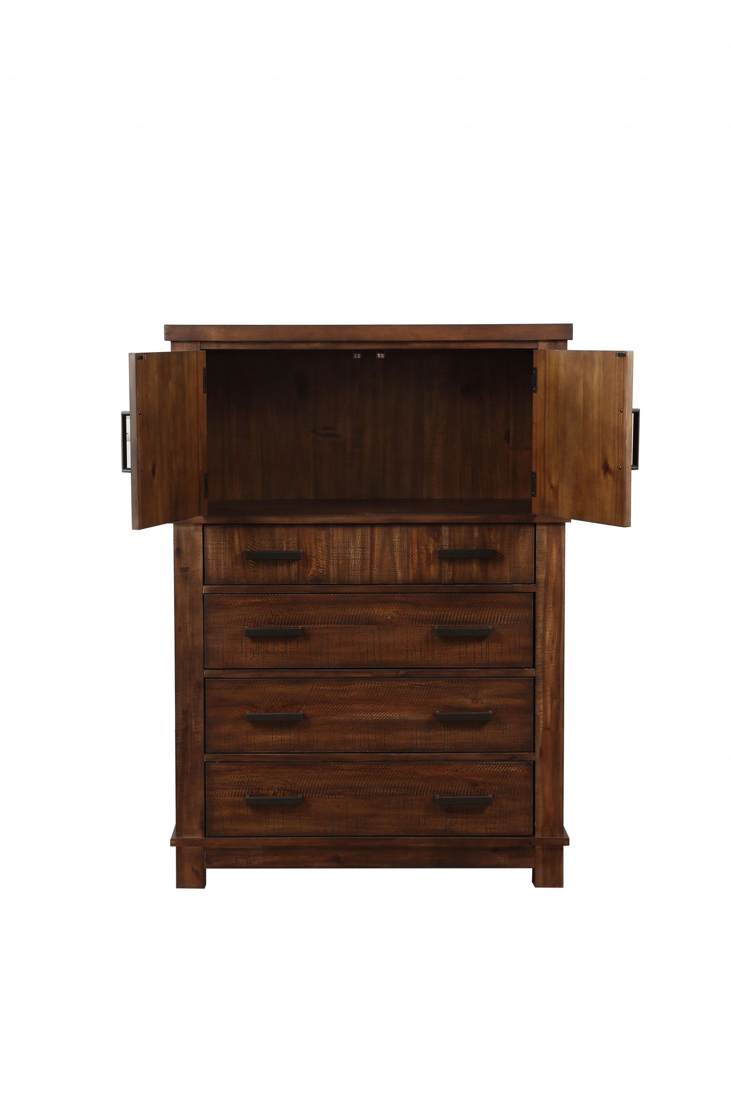 Cherry Oak Wood Chest By Homeroots - 347158 | Drawers | Modishstore - 5