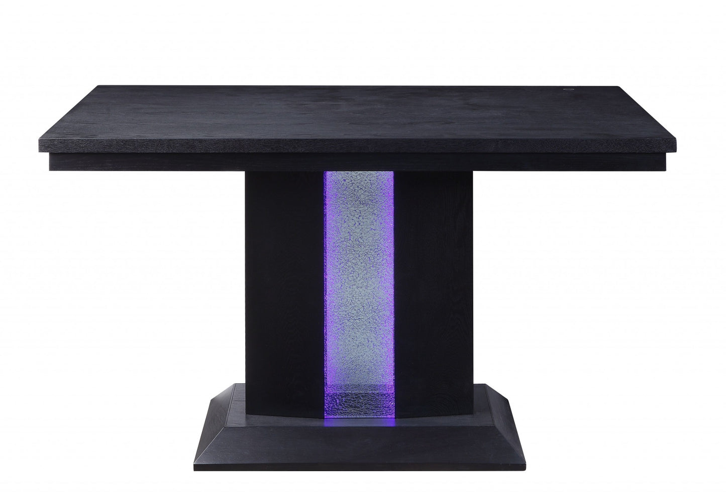 Black Wood LED Counter Height Table By Homeroots | Console Tables | Modishstore - 3