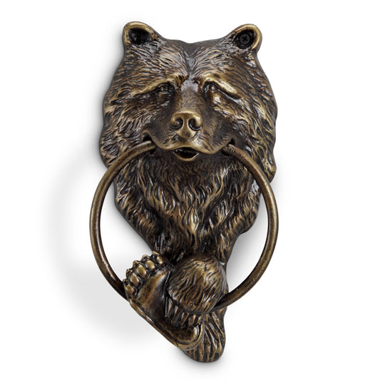 Aluminum Bear Head Doorknocker By SPI Home |  | Modishstore