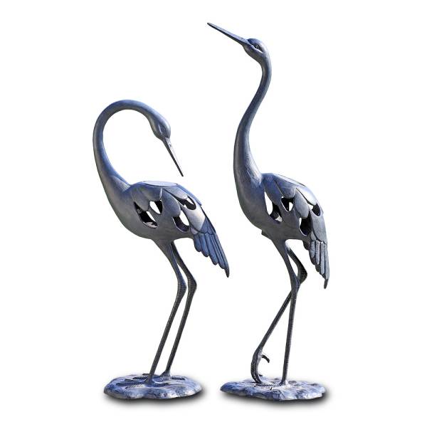 Crane Pair LED Garden Sculpture By SPI Home - 29in Height – Modish