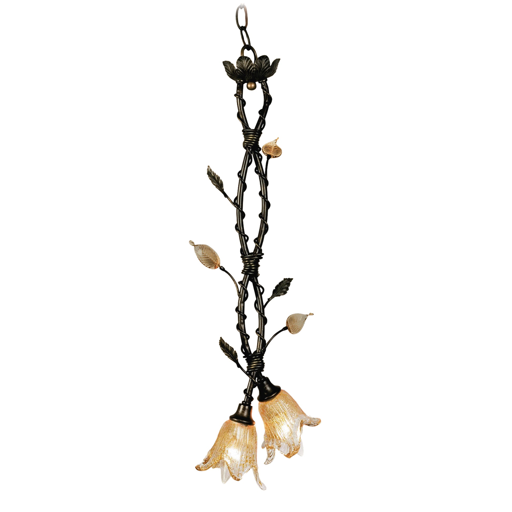 CHANTILLY 2-LIGHT PENDANT in DARK BRONZE ELK Lighting | Pendant Lamps | Modishstore