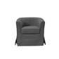 Tucker Gray Woven Fabric Swivel Barrel Chair By Lilola Home | Armchairs | Modishstore-3
