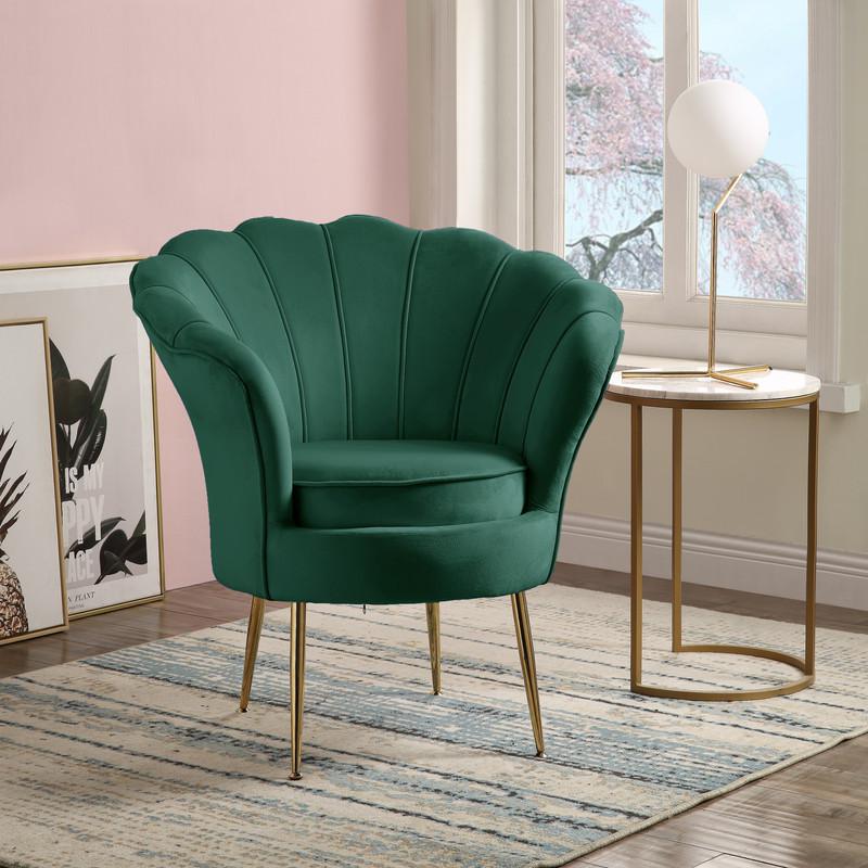 Scalloped discount accent chair