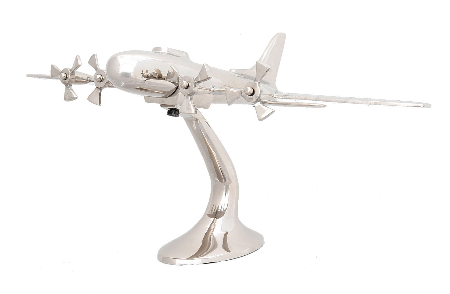 Alum Aeroplane By Homeroots | Sculptures | Modishstore