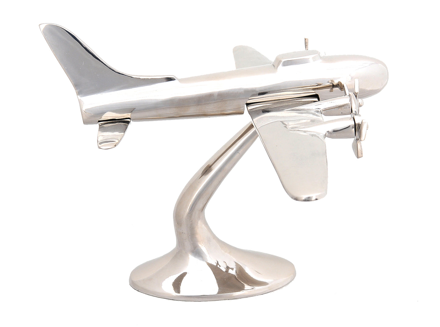 Alum Aeroplane By Homeroots | Sculptures | Modishstore - 2