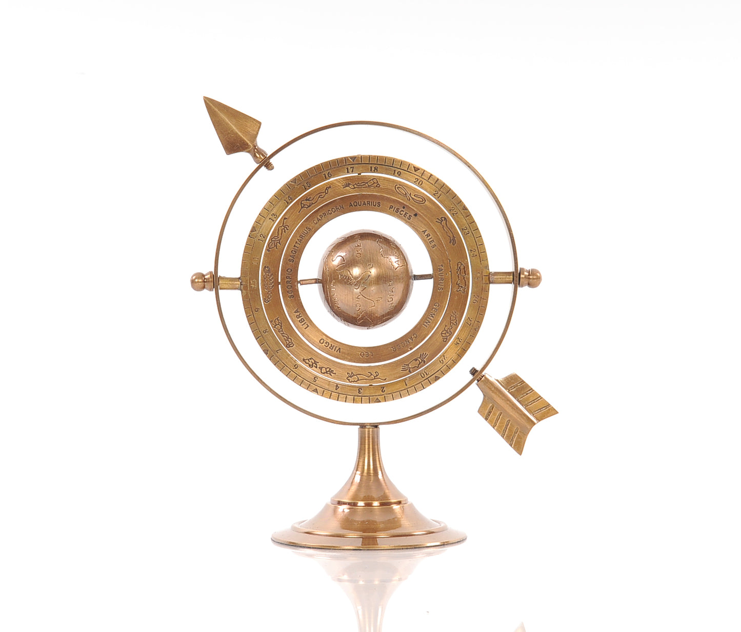 Brass Armillary By Homeroots | Sculptures | Modishstore