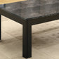 Black Grey Marble-Look Top Table Set - 3Pcs Set By Homeroots